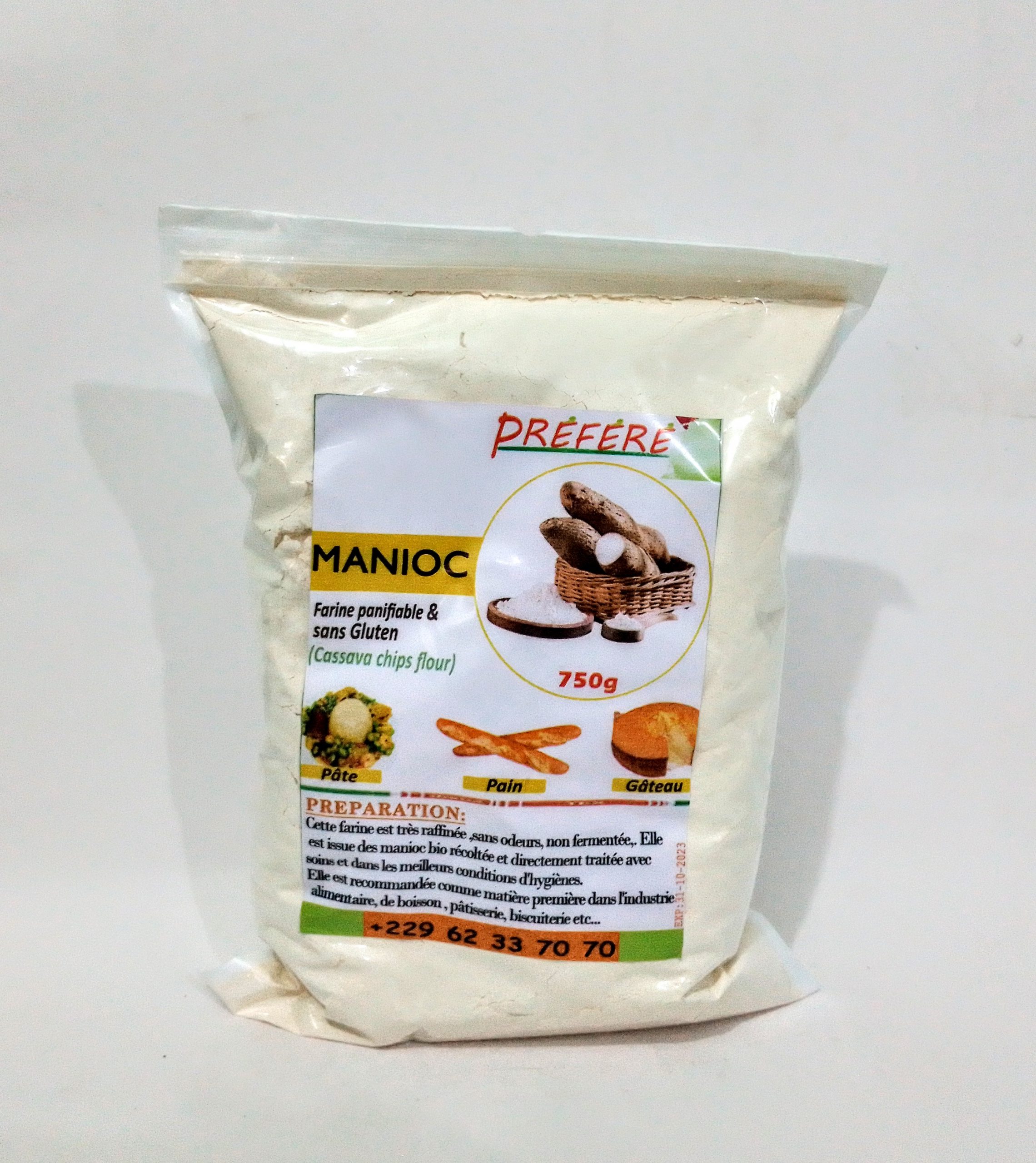 Farine de manioc (panifiable) - BIODELISS